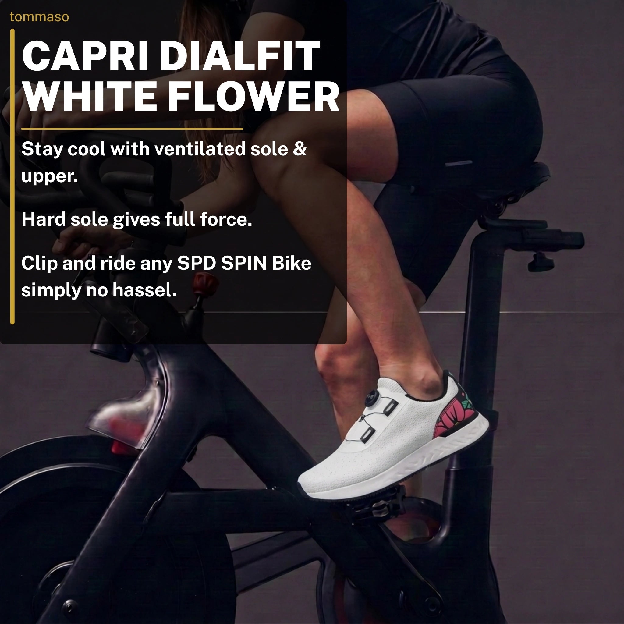 Capri DialFit - Indoor Cycling - SPD Cleats Included