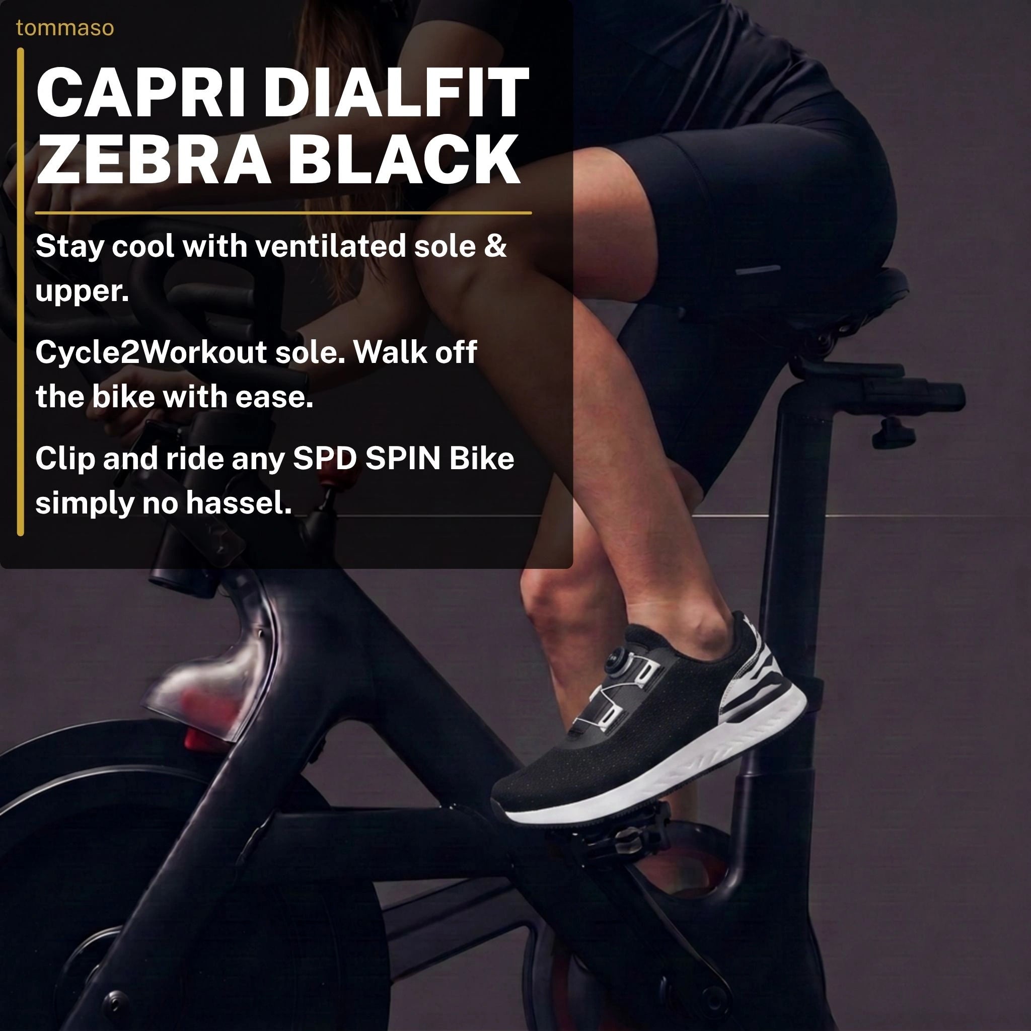 Capri DialFit - Indoor Cycling - SPD Cleats Included
