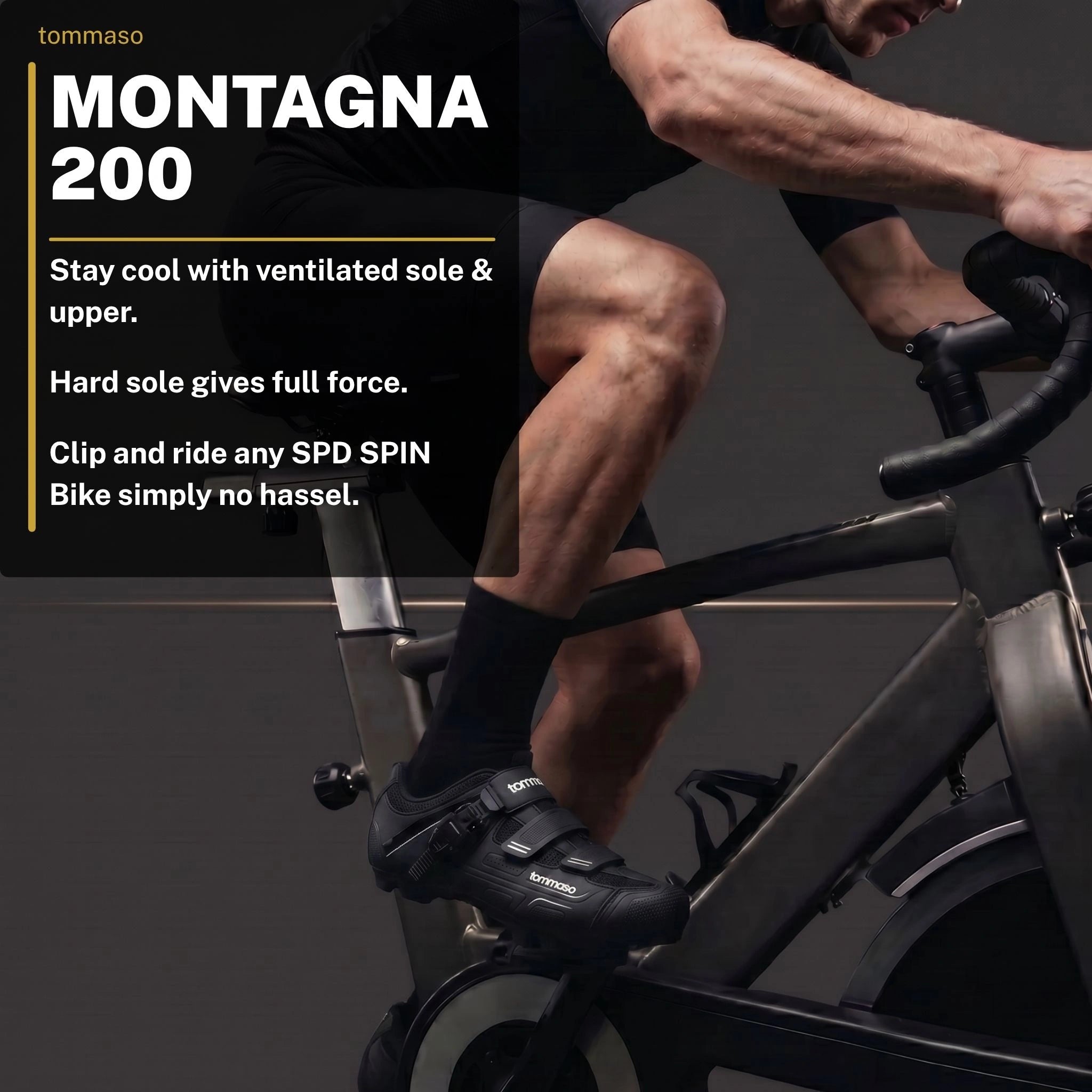 Montagna 200 - Indoor Cycling / SPD Cleat Included
