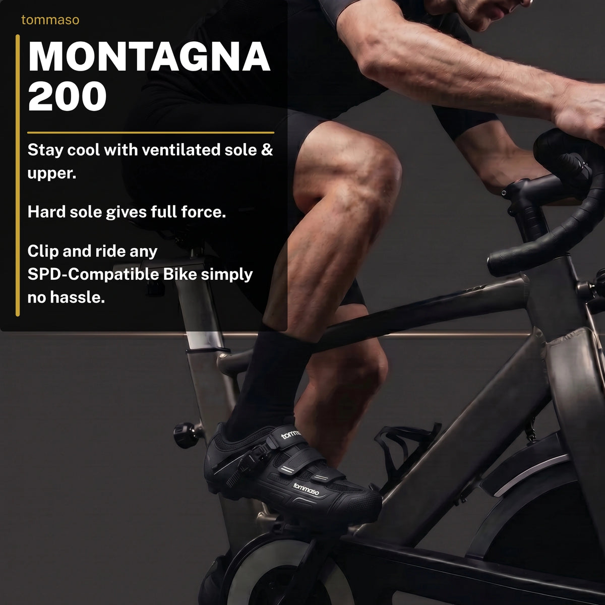 Men's Montagna 200 - Indoor Cycling / SPD Cleat Included