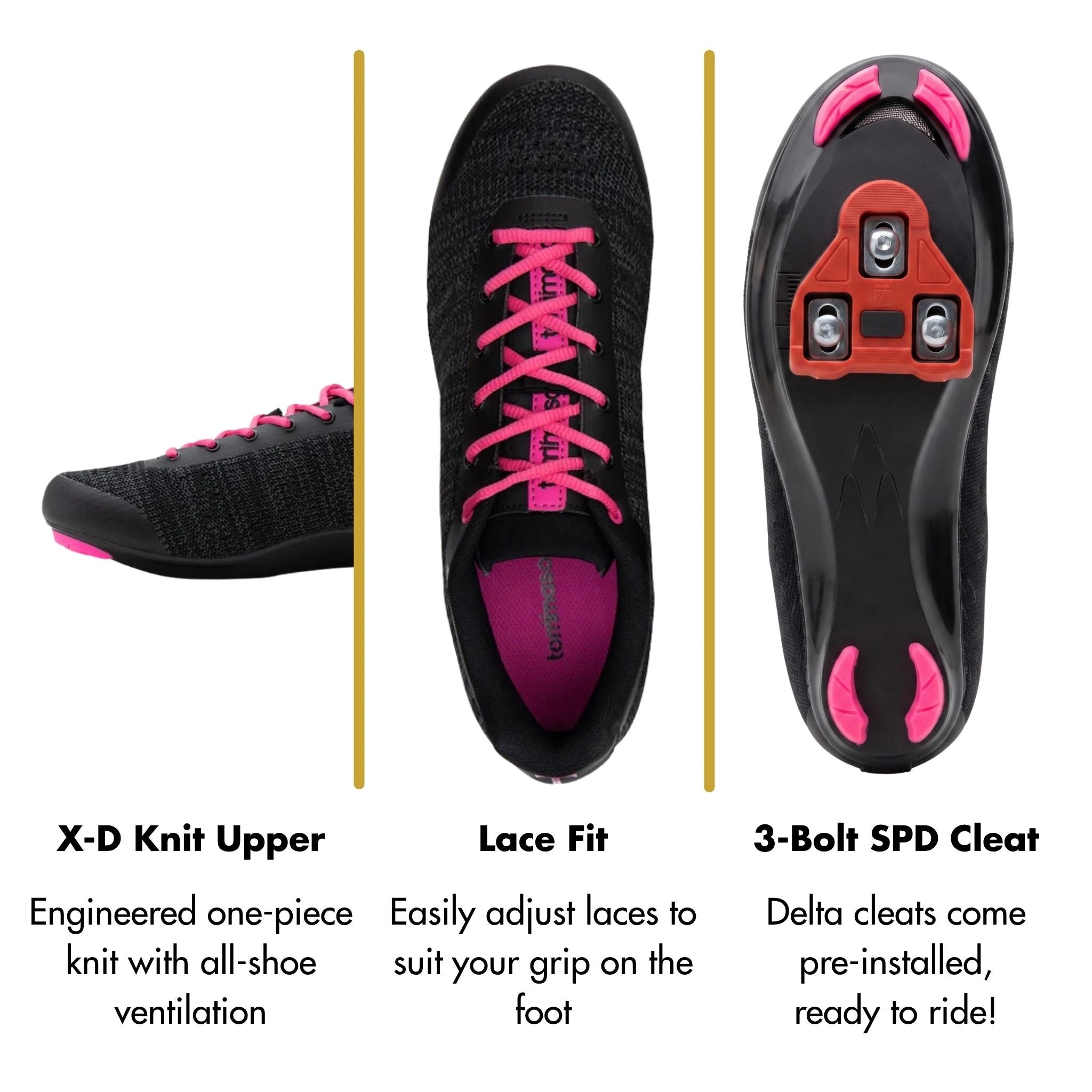 Pista Aria Knit - Peloton Cycling Shoes - Delta Cleats Included