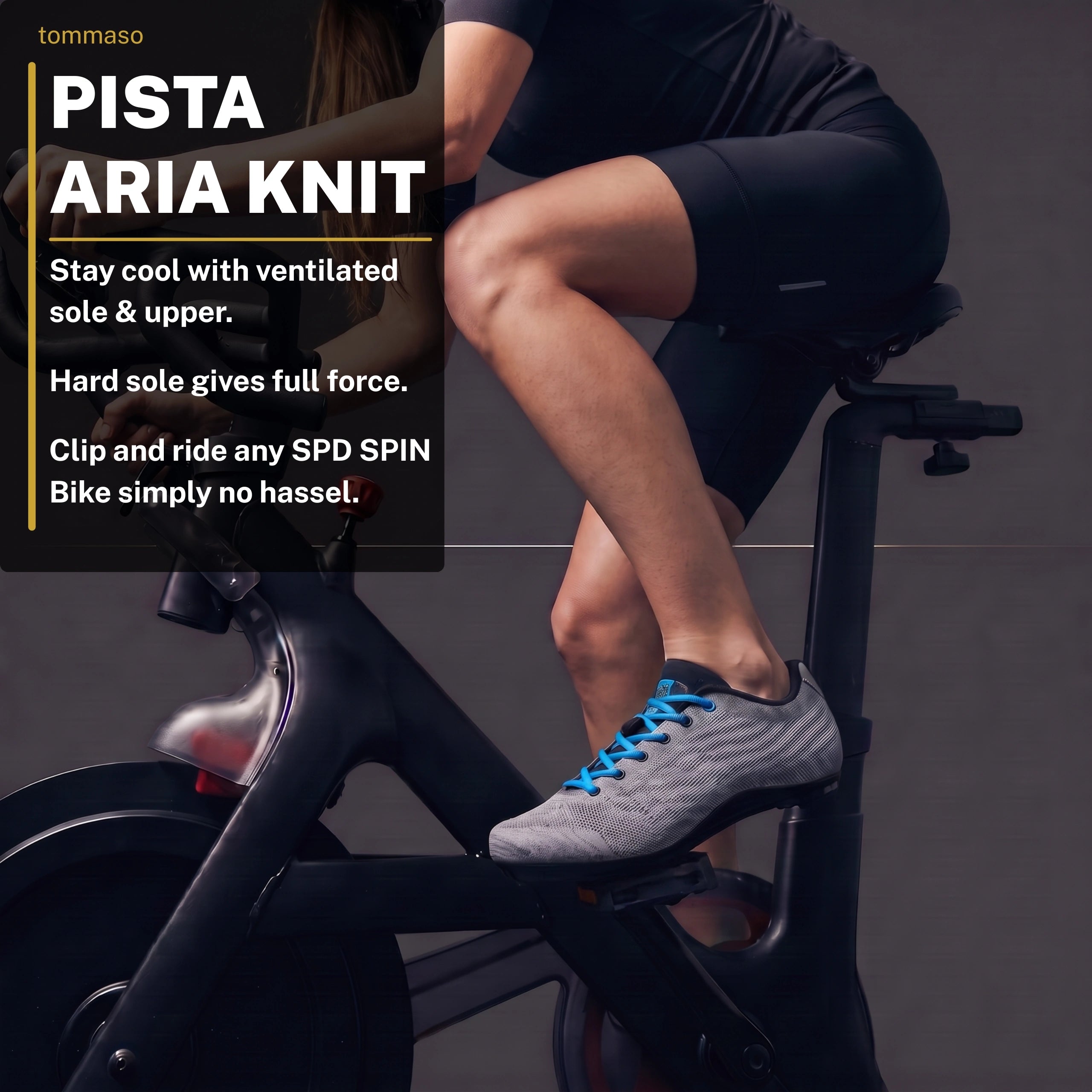Pista Aria Knit - Indoor Cycling / SPD Cleats Included