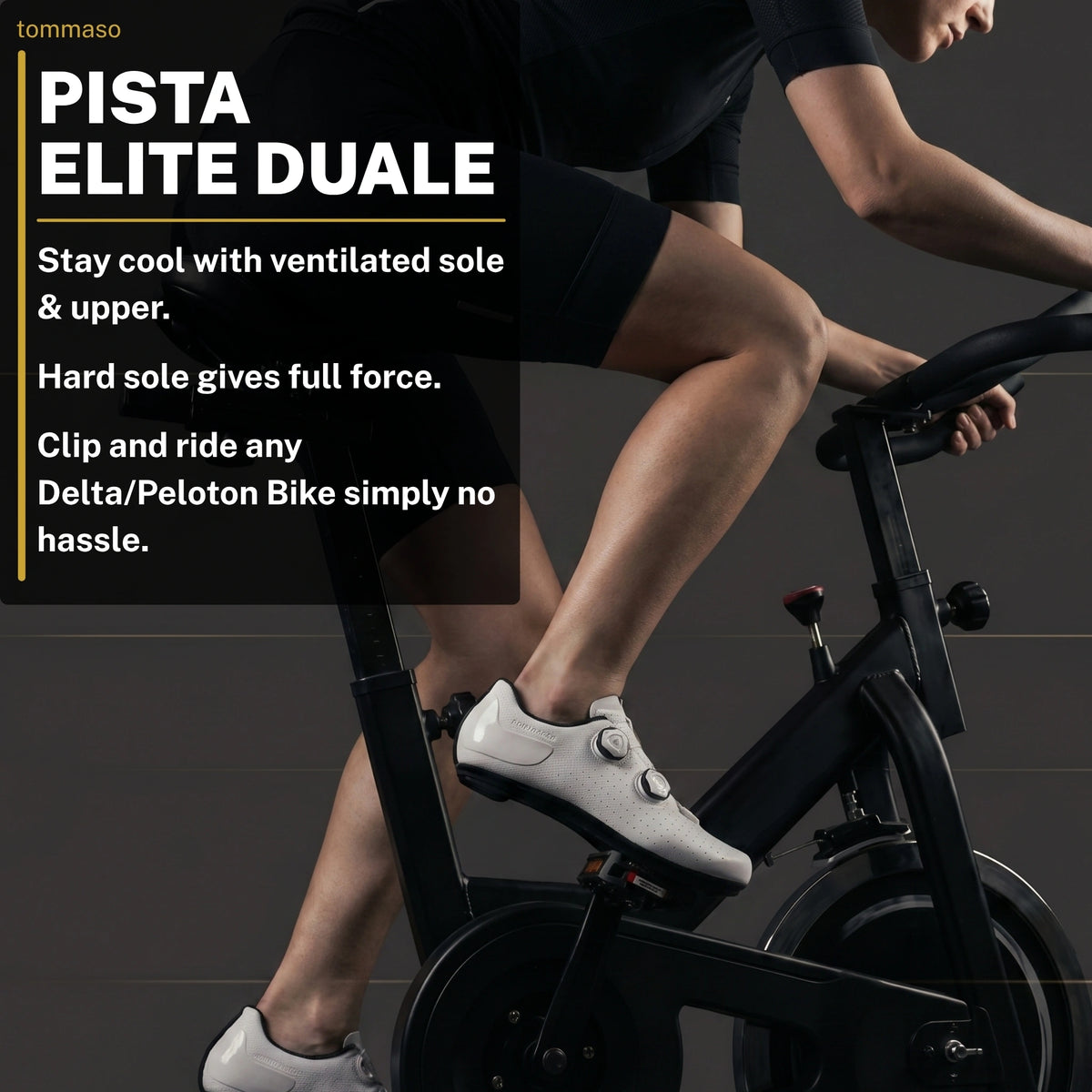 Women's Pista Elite Duale - Peloton Cycling Shoes - Delta Cleats Included