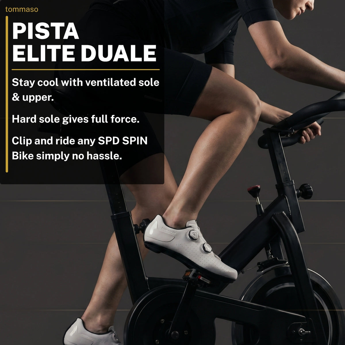 Women's Pista Elite Duale Indoor Cycling / SPD Cleats Included