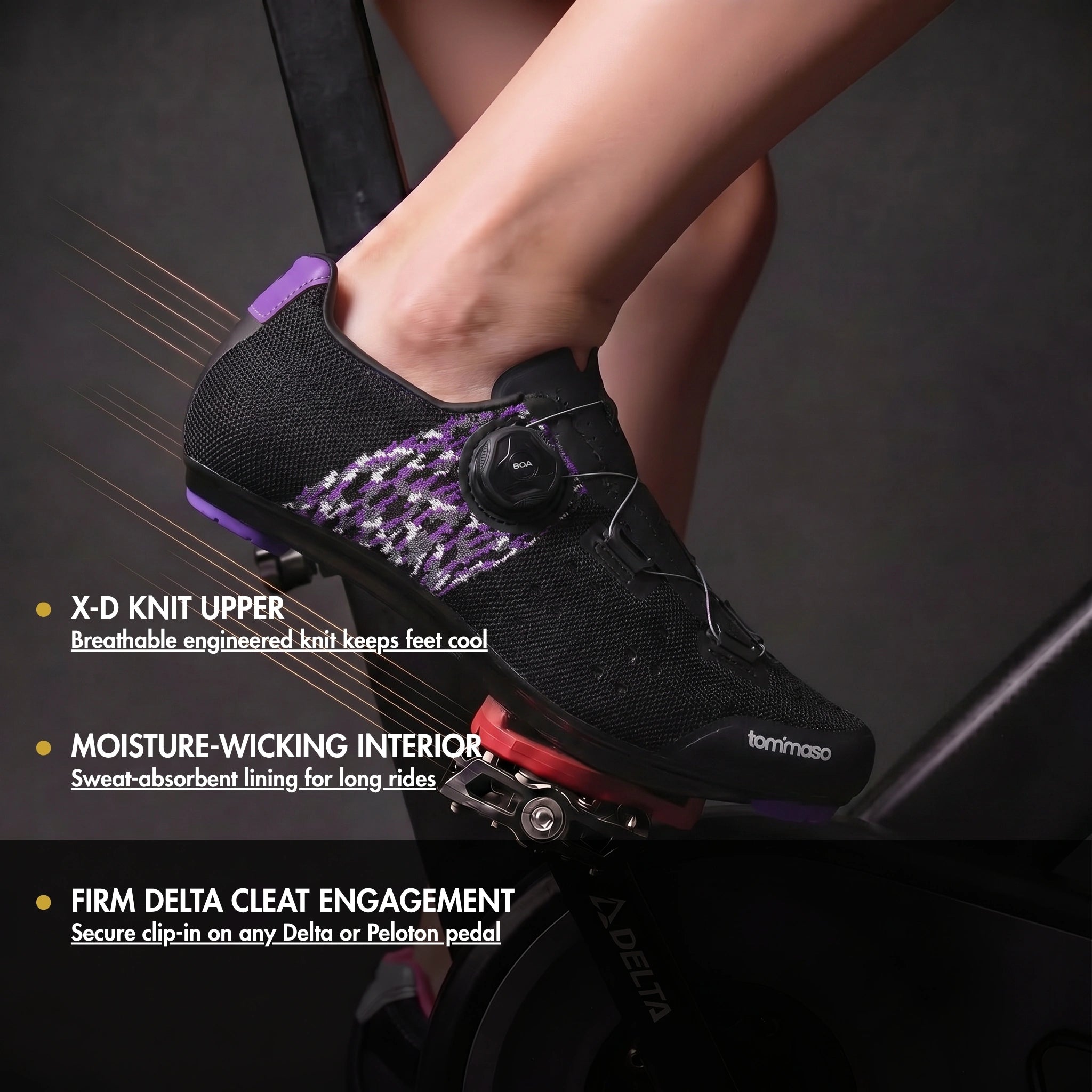 Pista Elite - Peloton Cycling Shoes - Delta Cleats Included