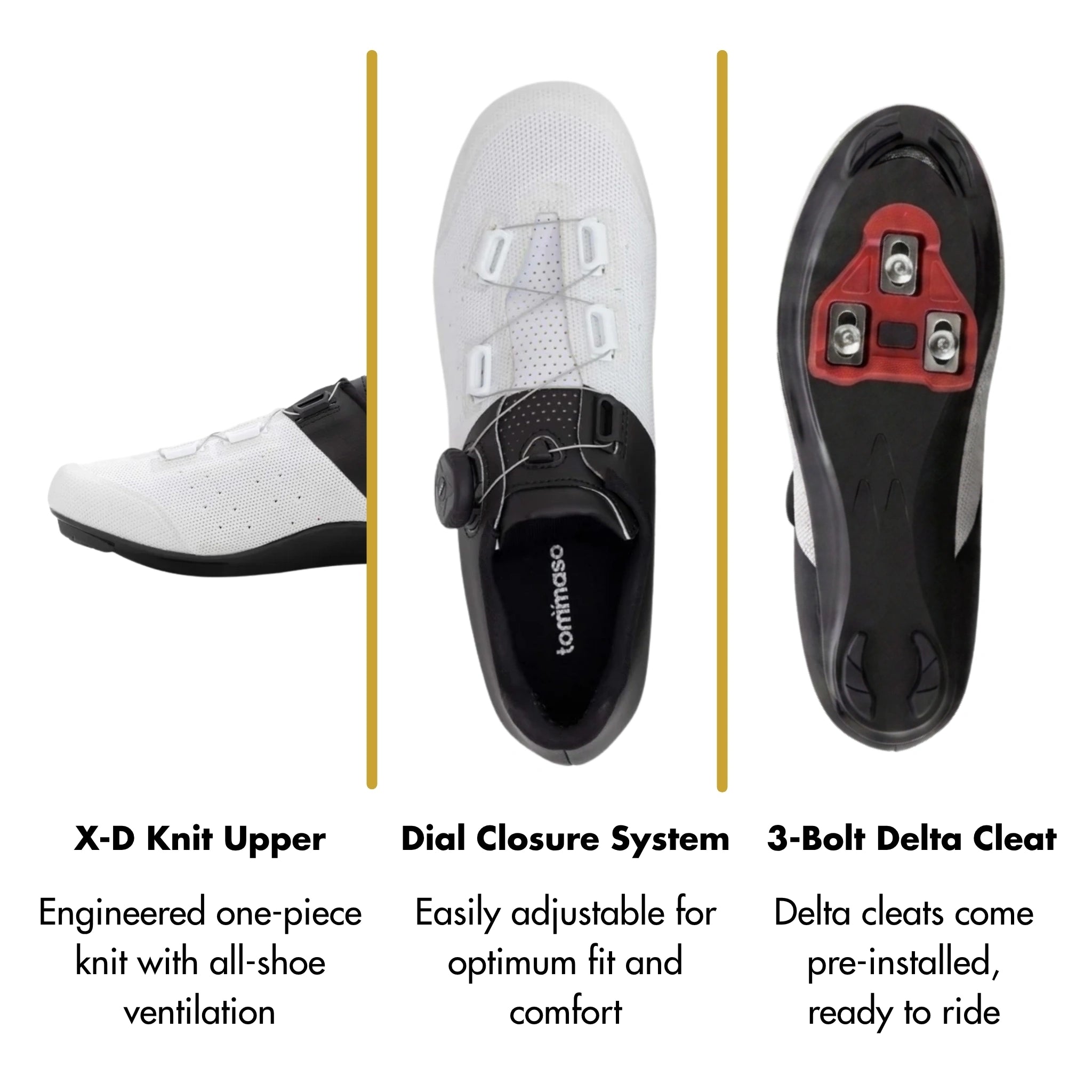 Pista Elite - Peloton Cycling Shoes - Delta Cleats Included