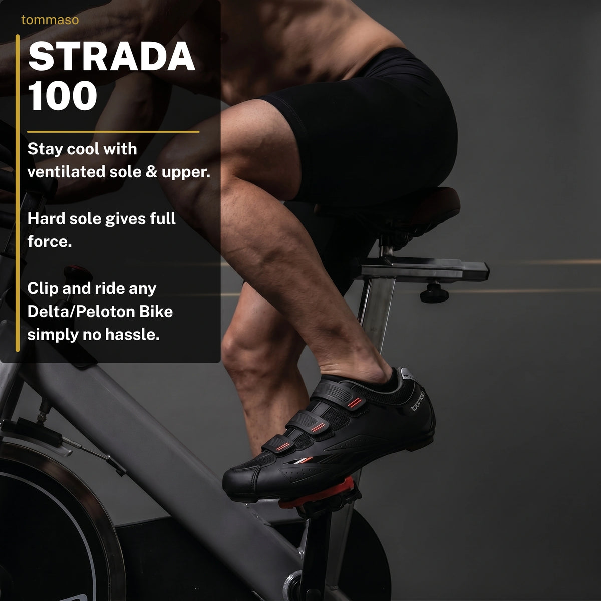 Men's Strada 100 - Peloton Cycling Shoes - Delta Cleats Included