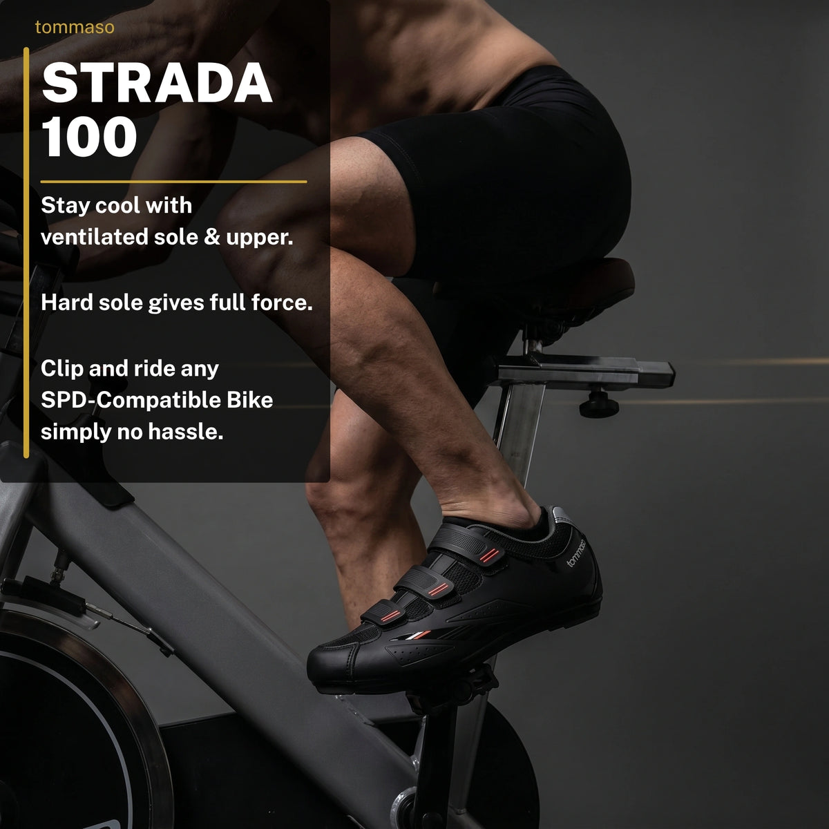 Men's Strada 100 - Indoor Cycling/SPD Cleat Included