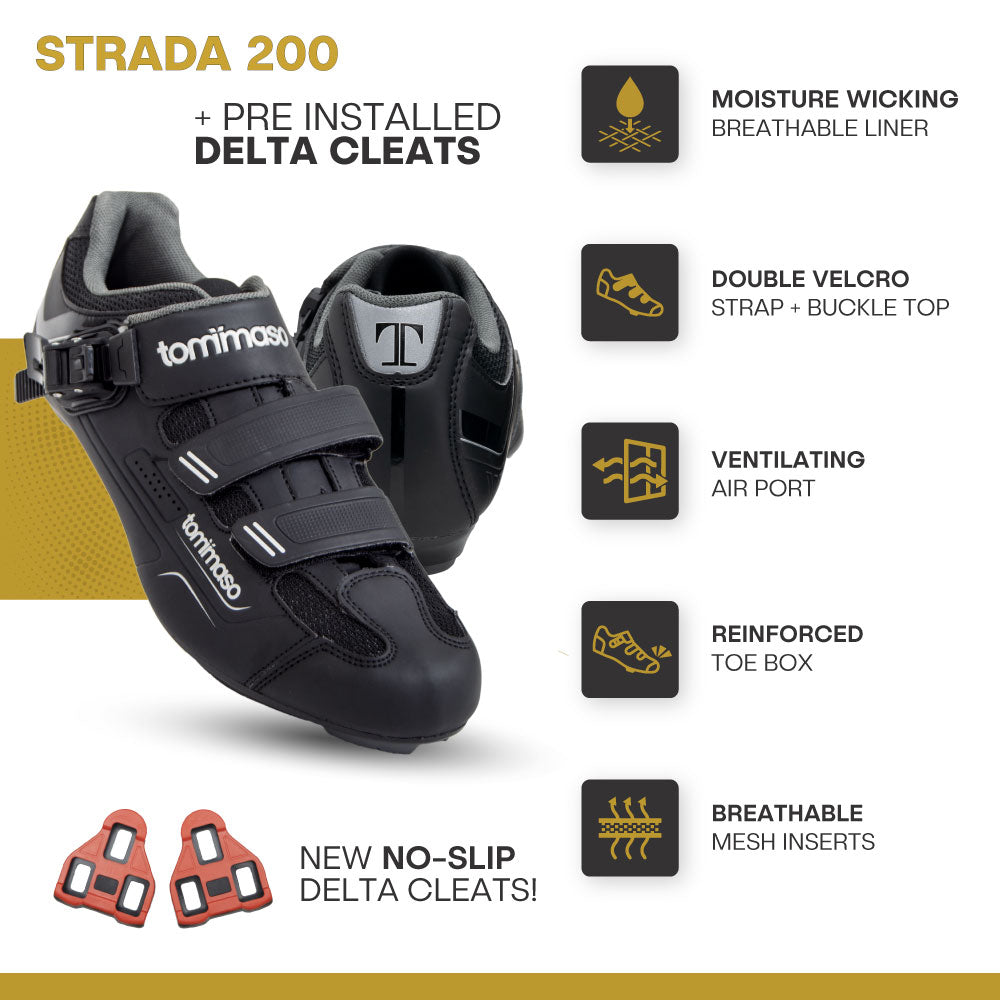 Strada 200 - Peloton / Delta Cleats Included