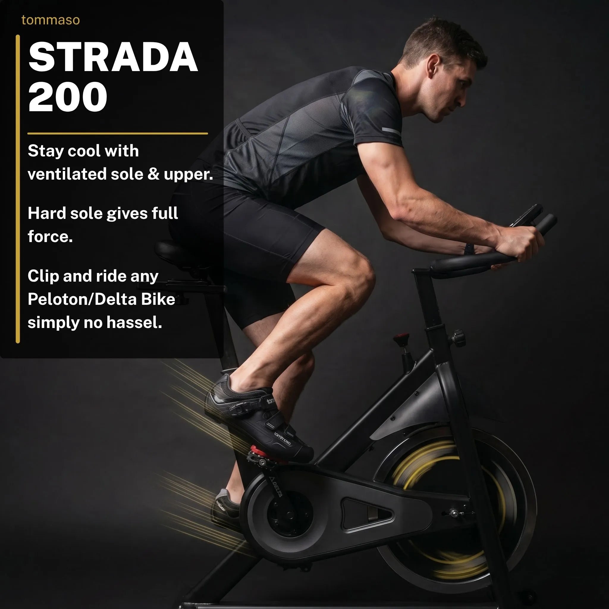 Strada 200 - Peloton Cycling Shoes - Delta Cleats Included