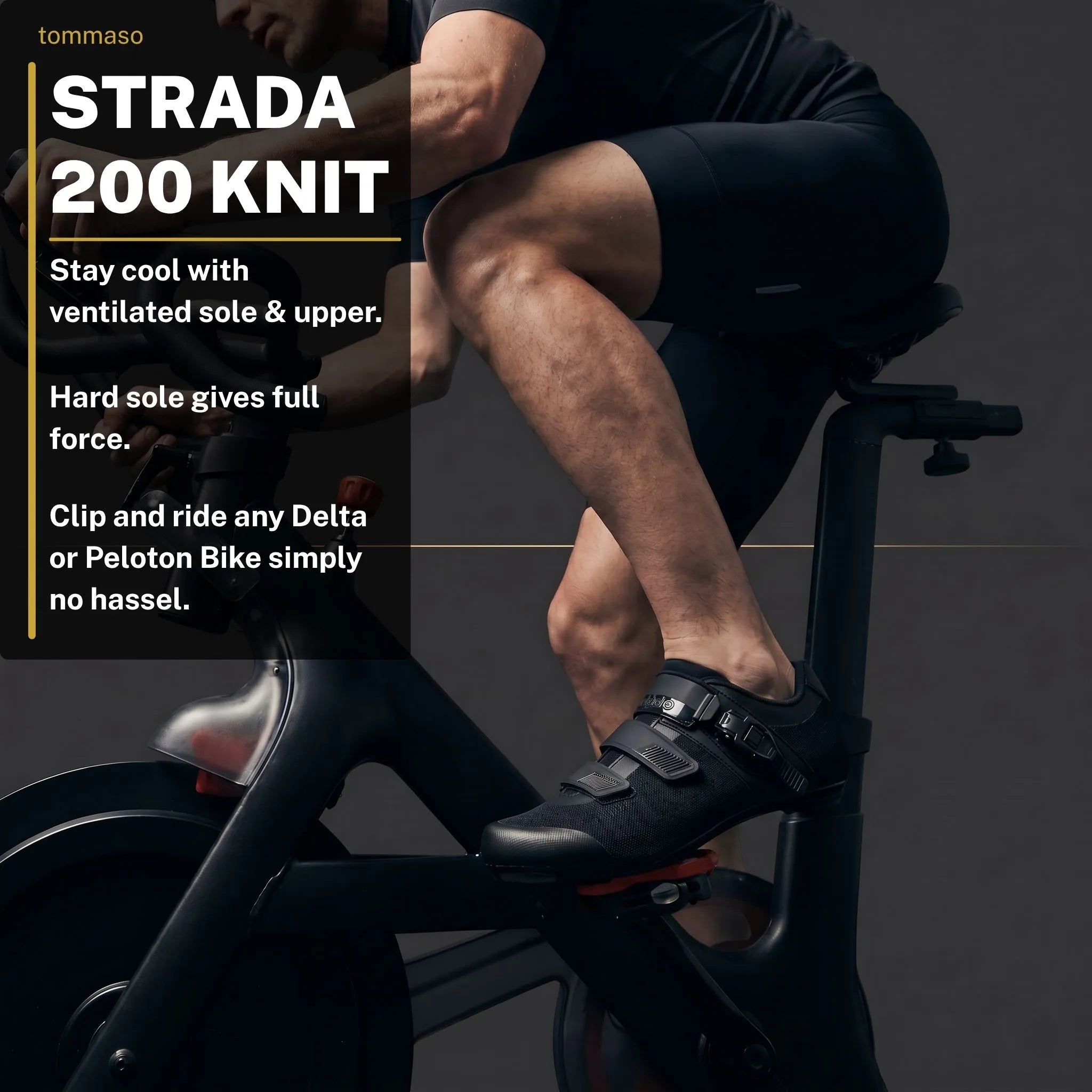 Strada 200 Knit - Peloton Cycling Shoes - Delta Cleats Included