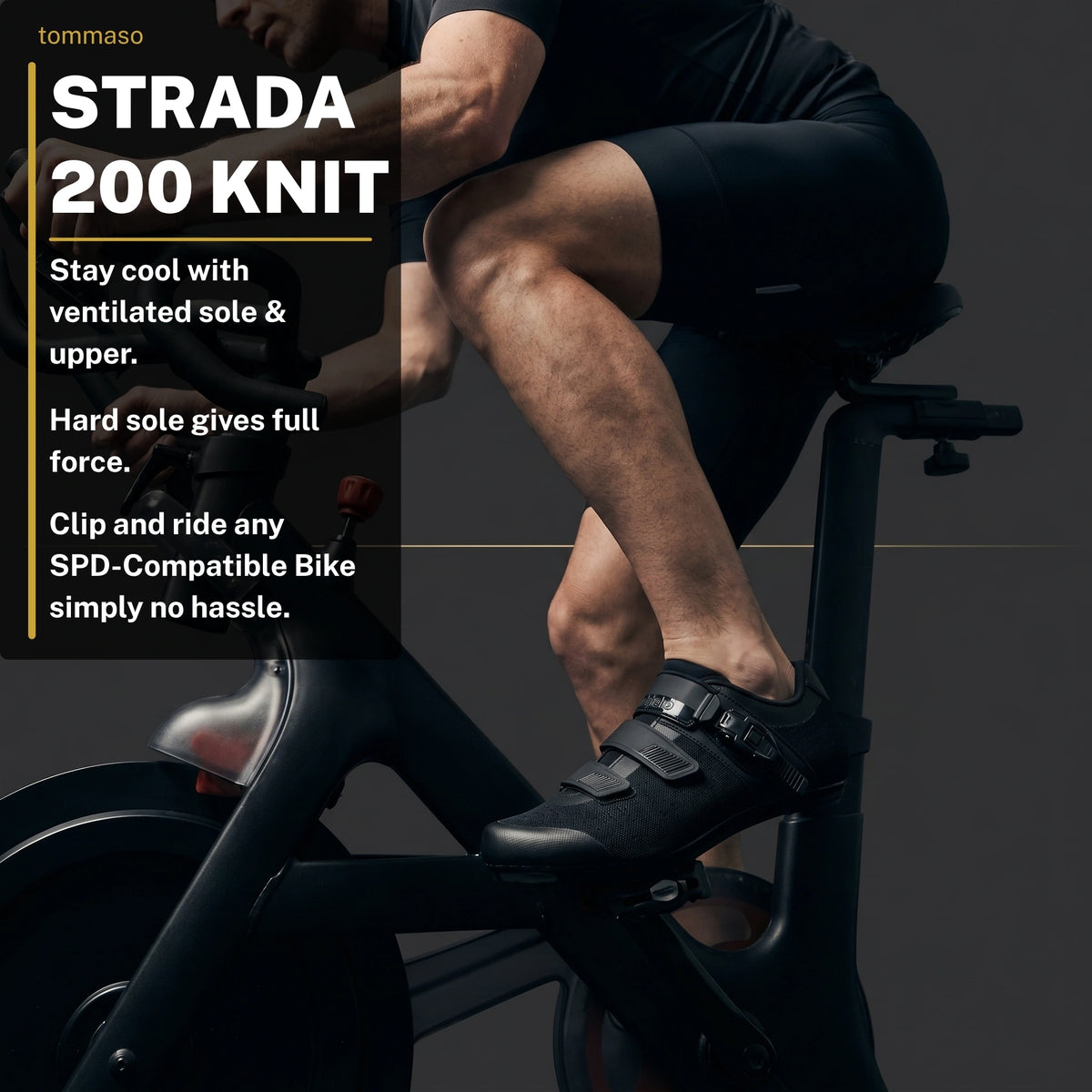 Men's Strada 200 Knit - Indoor Cycling / SPD Cleats Included