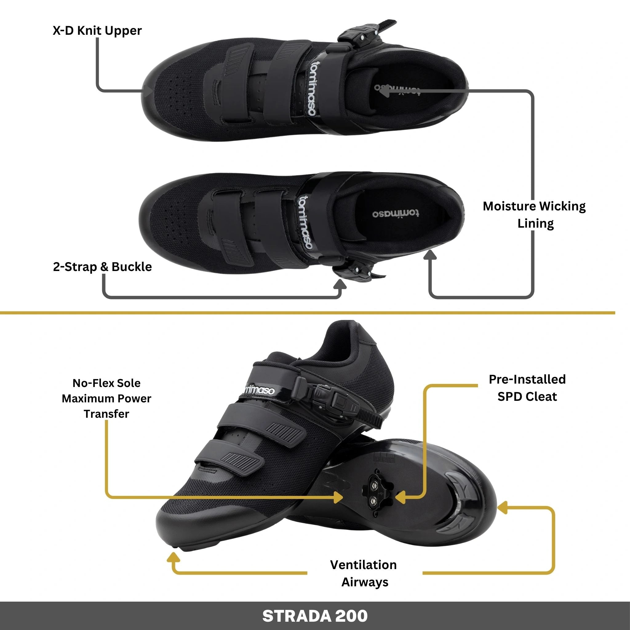 Strada 200 Knit - Indoor Cycling / SPD Cleats Included