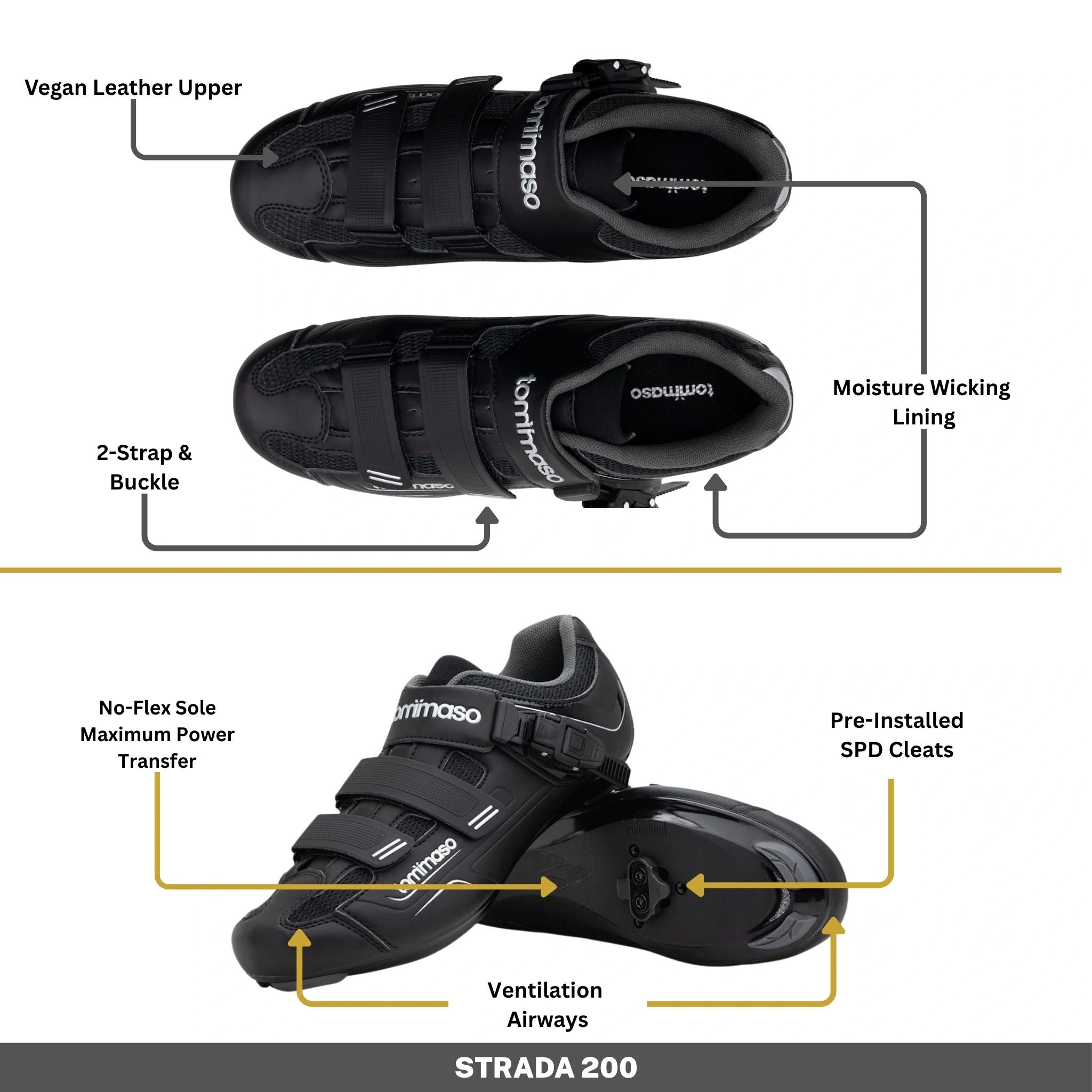 Strada 200 - Indoor Cycling / SPD Cleats Included