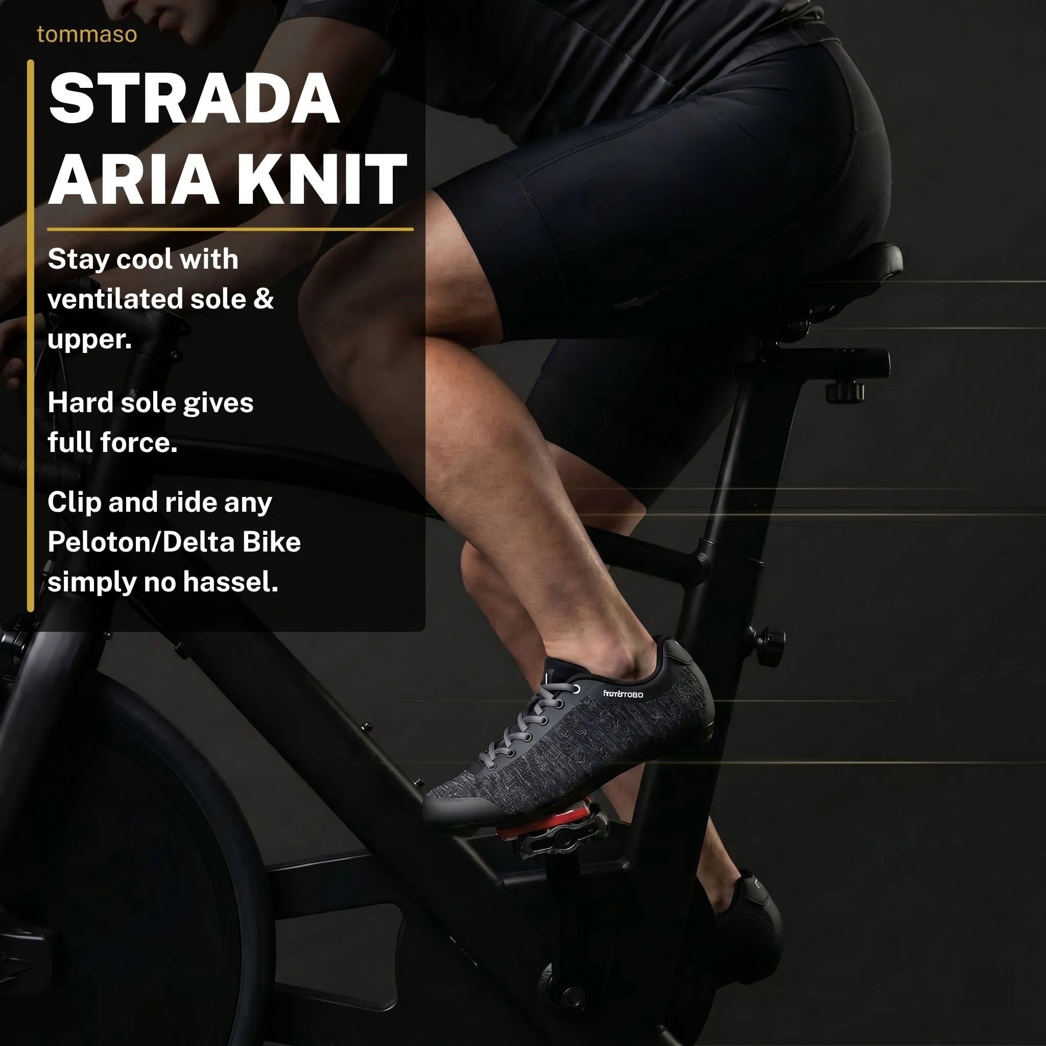 Strada Aria - Peloton Cycling Shoes - Delta Cleats Included
