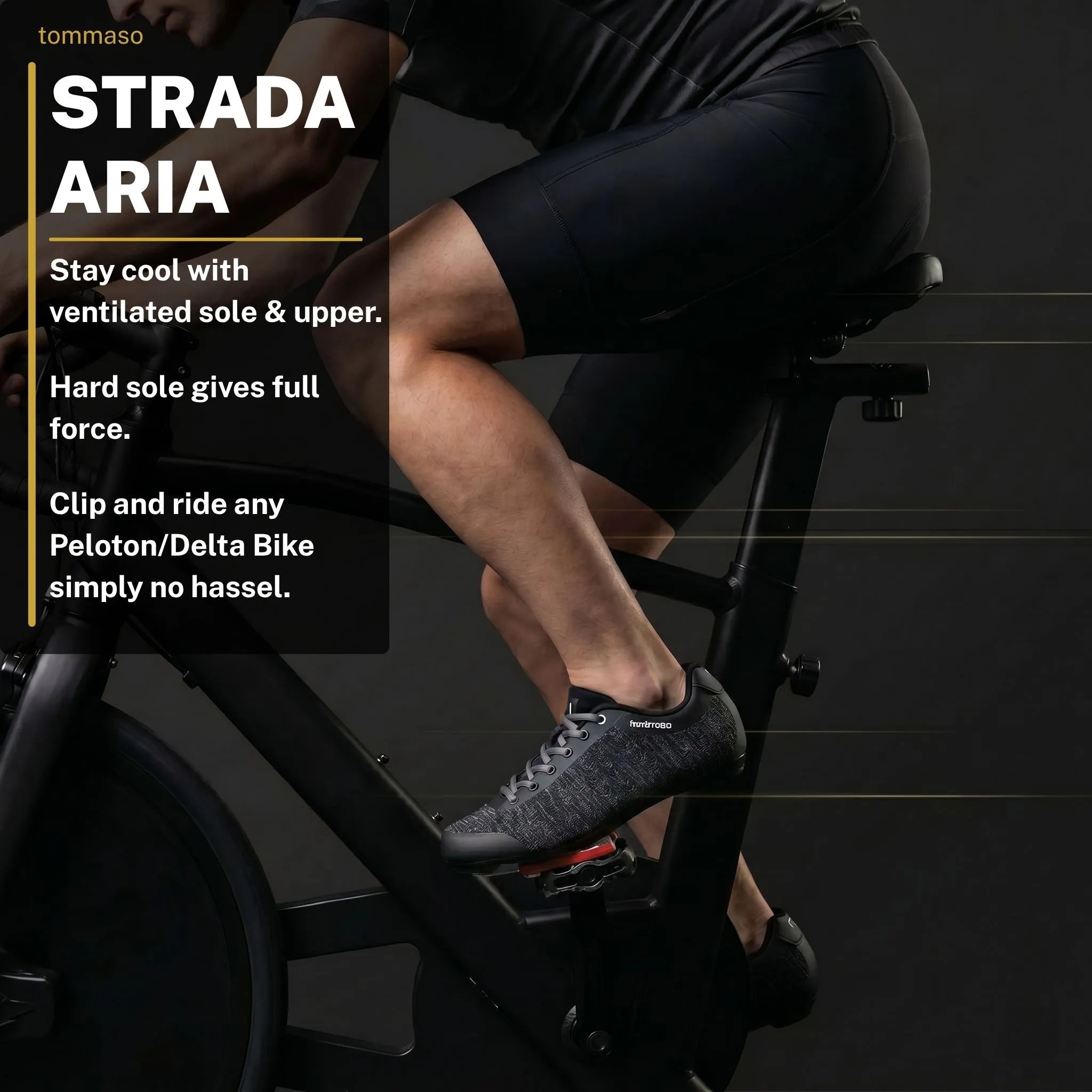 Strada Aria - Peloton Cycling Shoes - Delta Cleats Included