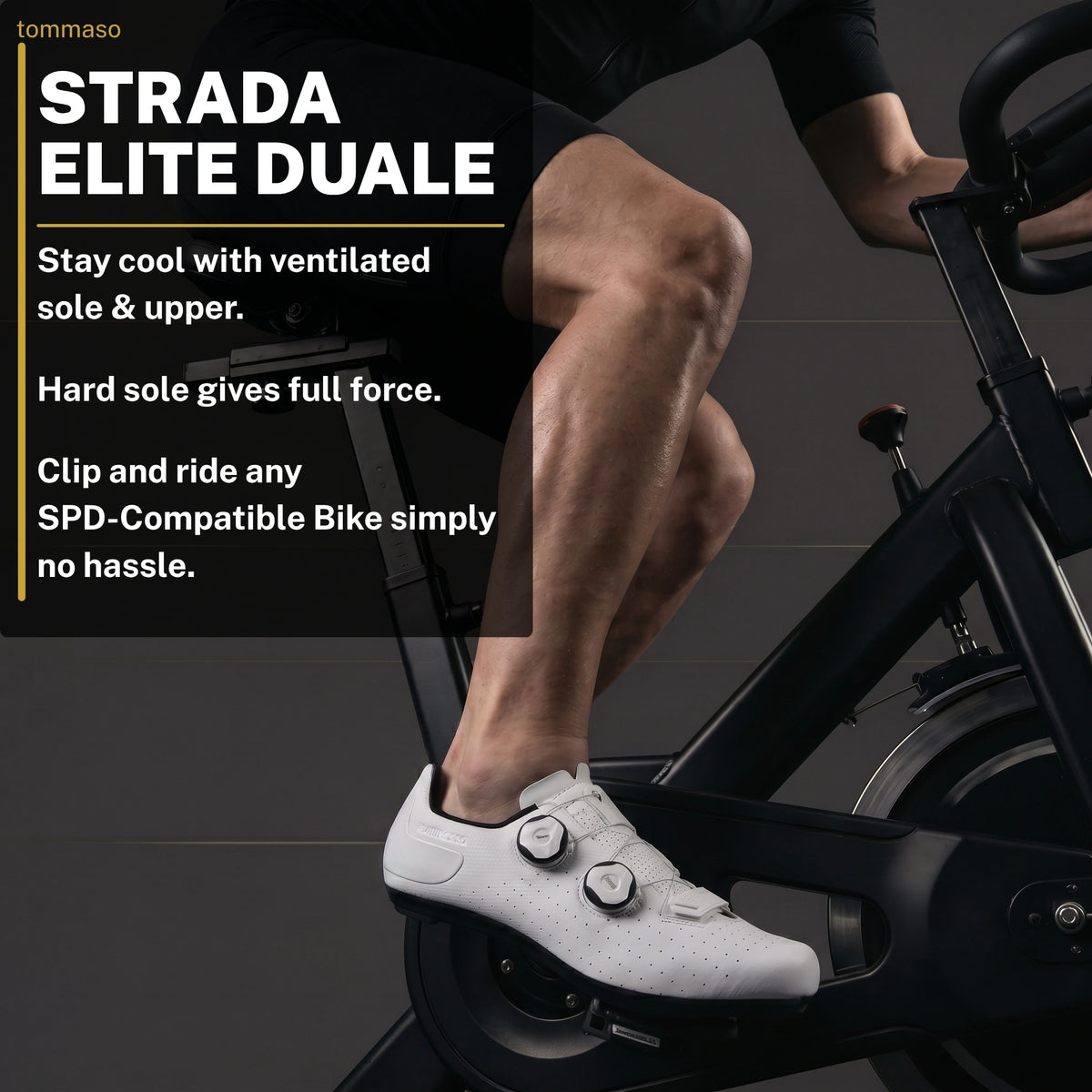 Men's Strada Elite Duale Indoor Cycling / SPD Cleats Included