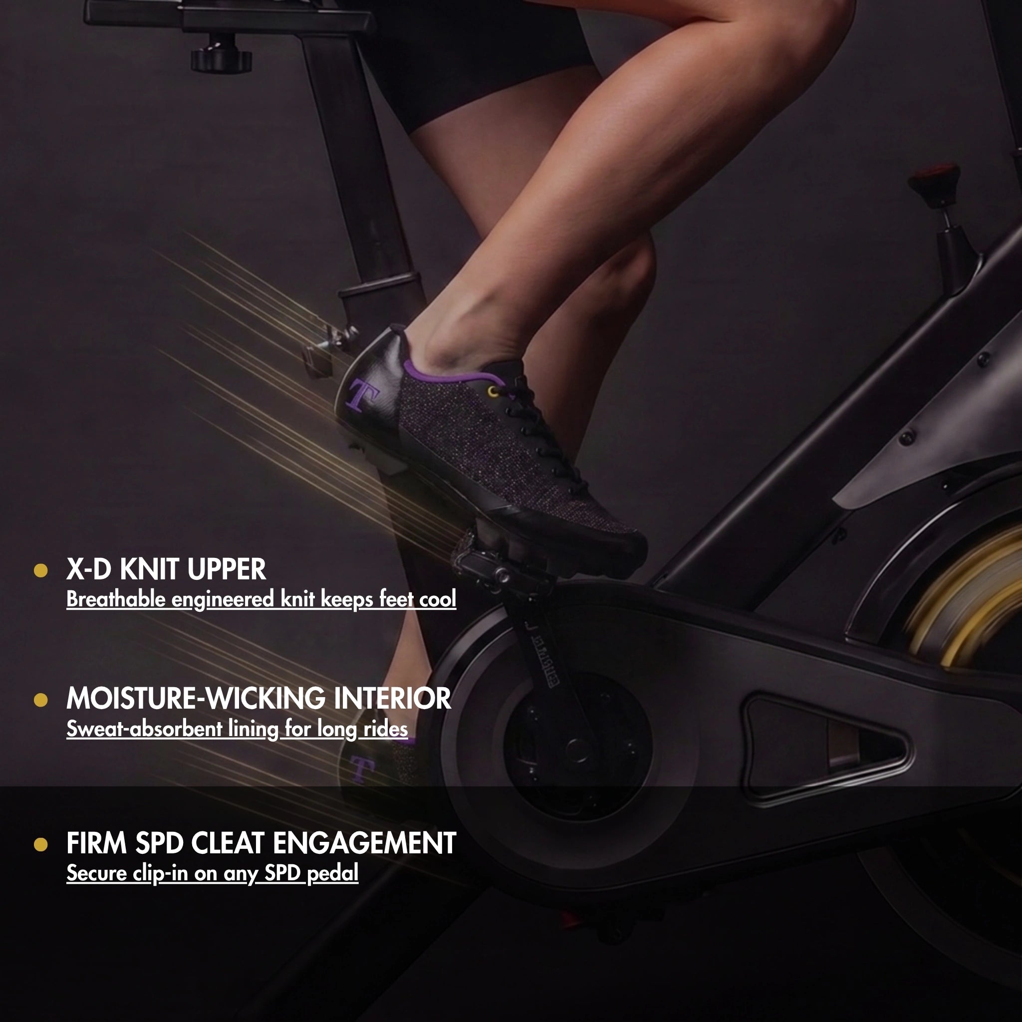 Terra Lace - Indoor Cycling / Mountain Biking with SPD Cleats Included