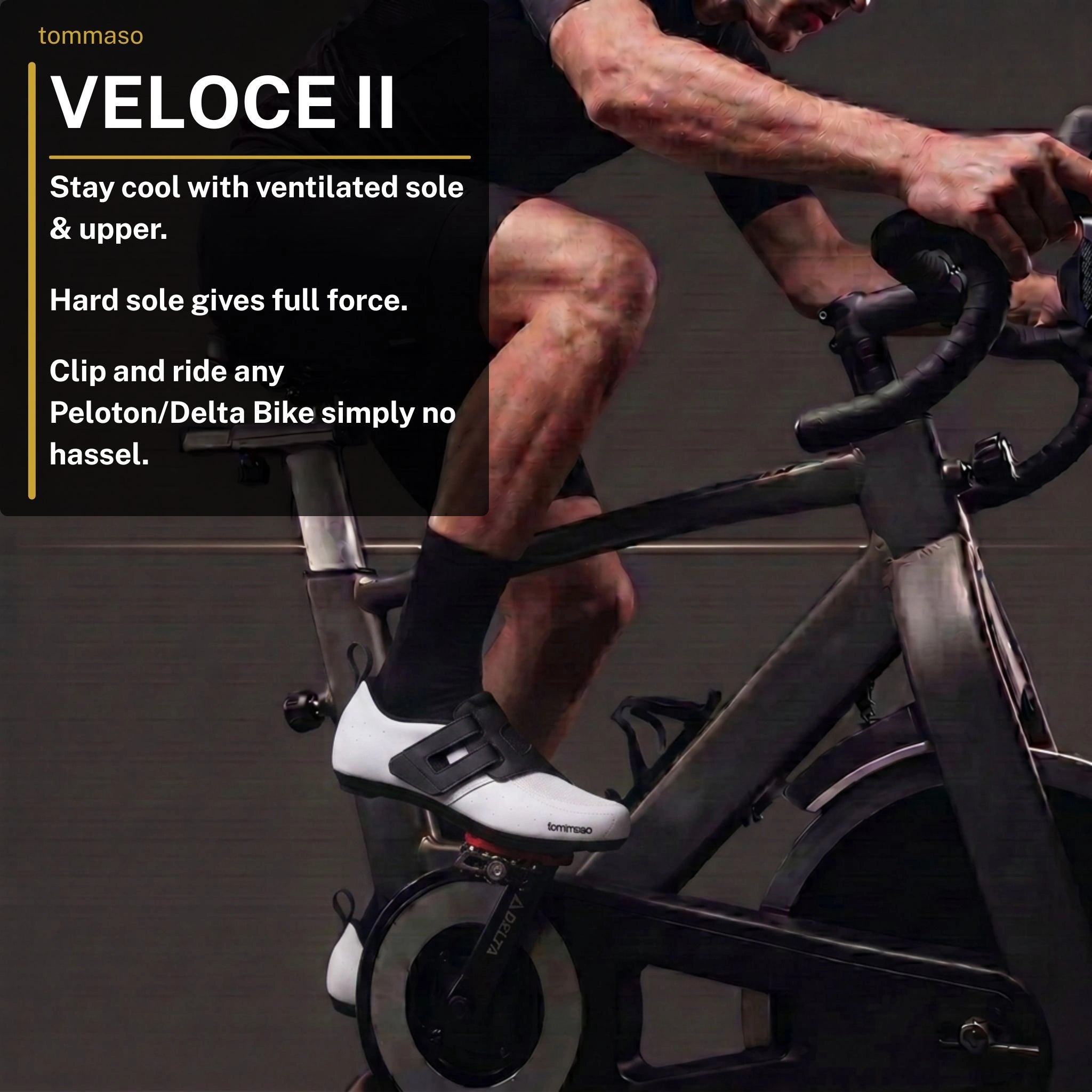 Veloce II - Peloton Cycling Shoes - Delta Cleats Included
