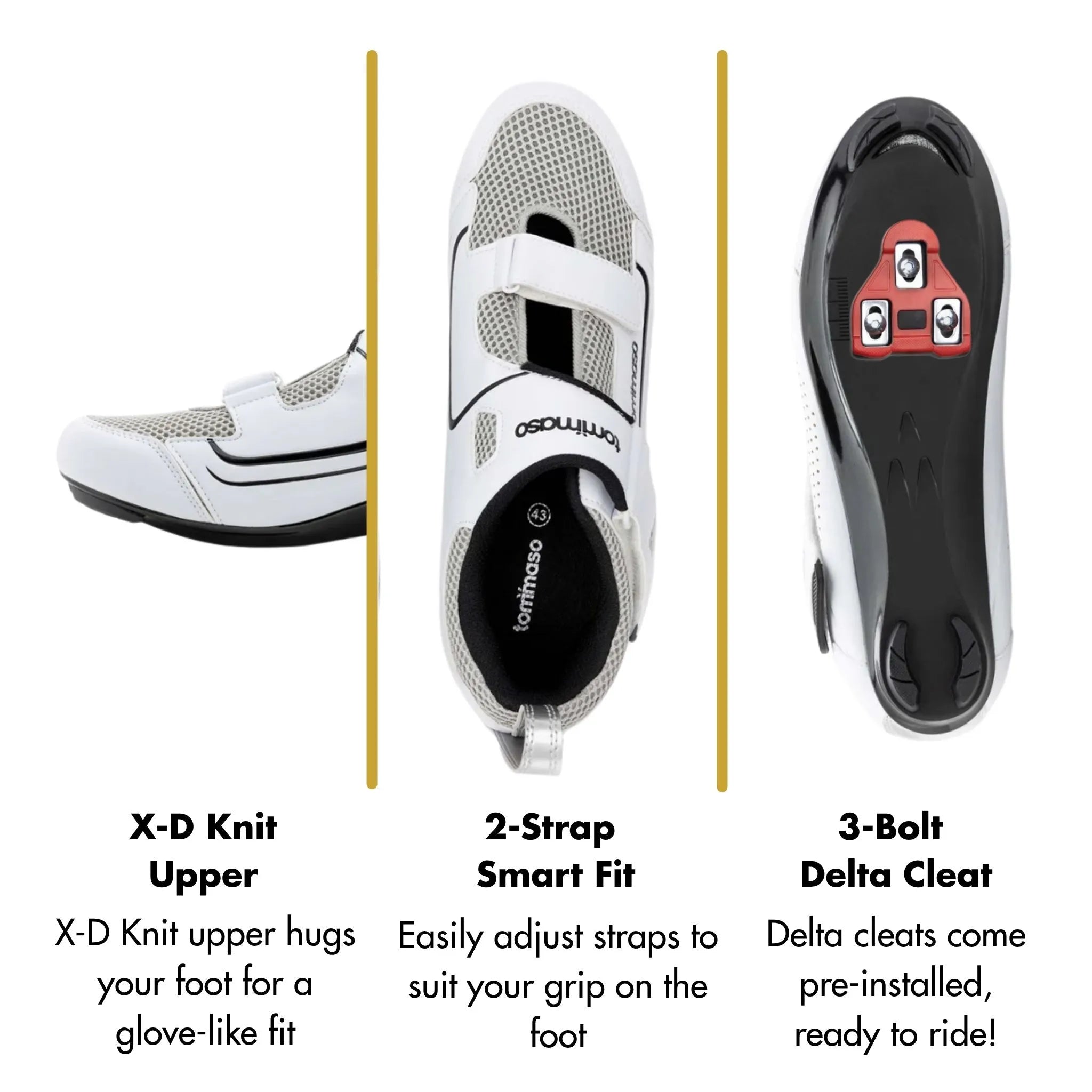 Veloce - Peloton Cycling Shoes - Delta Cleats Included