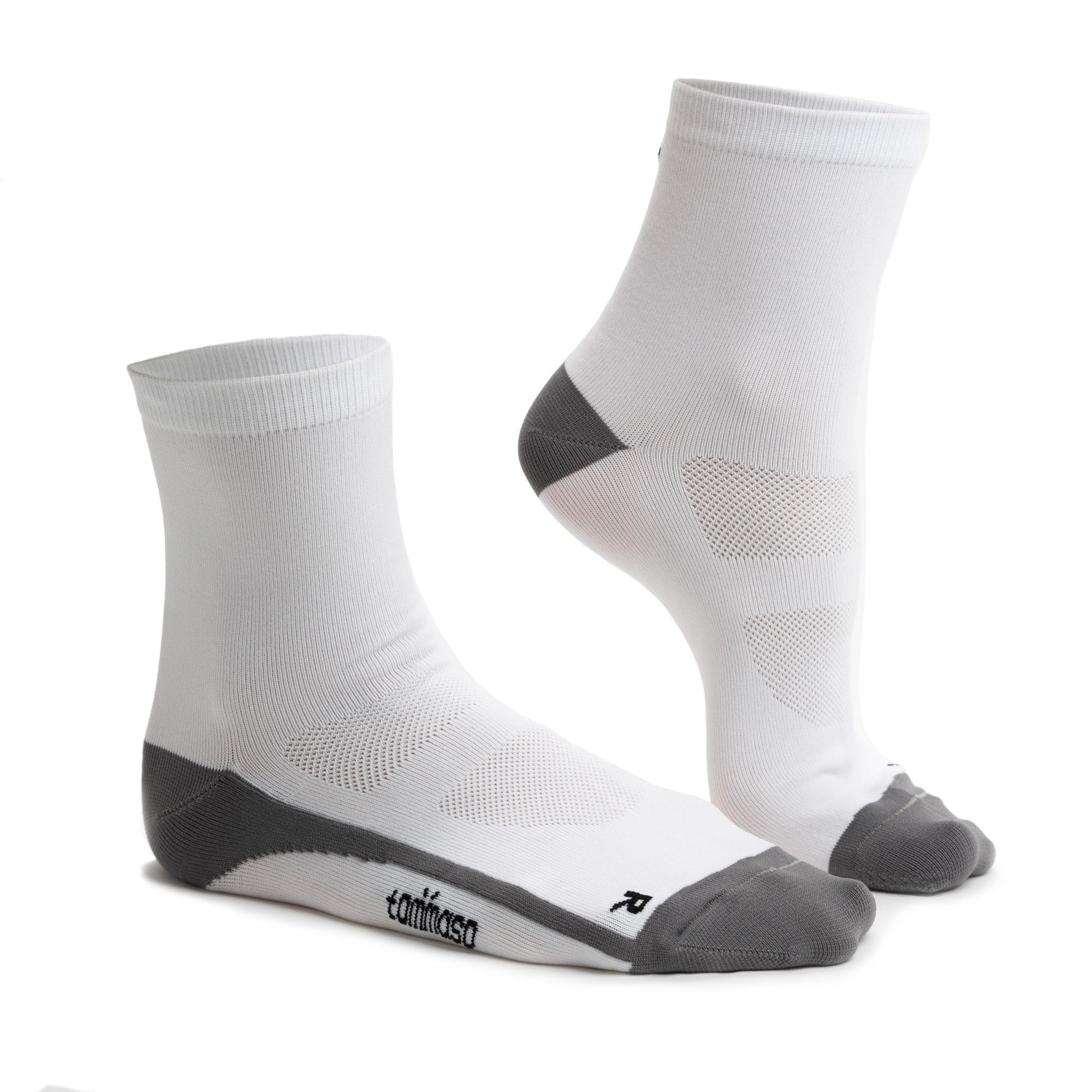 Tommaso Super Moisture Wicking Socks (3 Pair Pack) - White