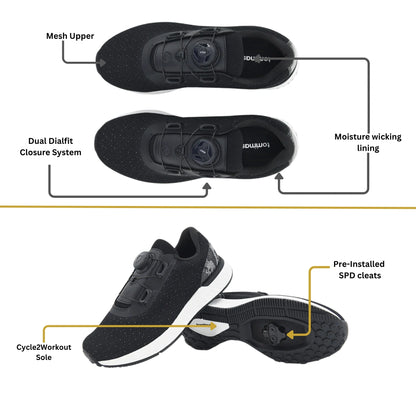 Capri DialFit  - Indoor Cycling - SPD Cleats Included