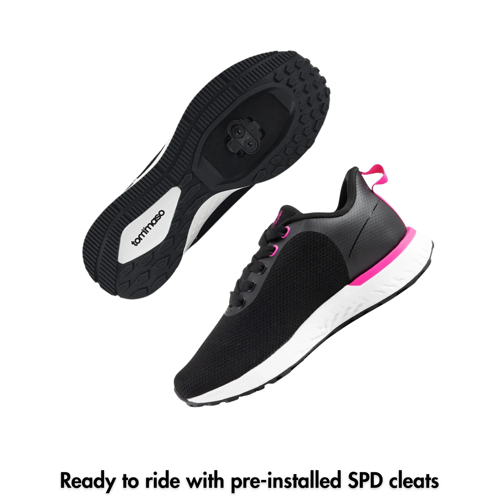 Capri II Black - Indoor Cycling - SPD Cleats Included