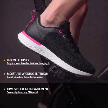 Capri II Black - Indoor Cycling - SPD Cleats Included