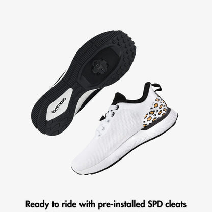 Capri II White - Indoor Cycling - SPD Cleats Included