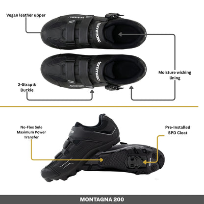 Montagna 200 - Indoor Cycling / SPD Cleat Included
