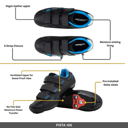 Pista 100 - Peloton Cycling Shoes - Delta Cleats Included