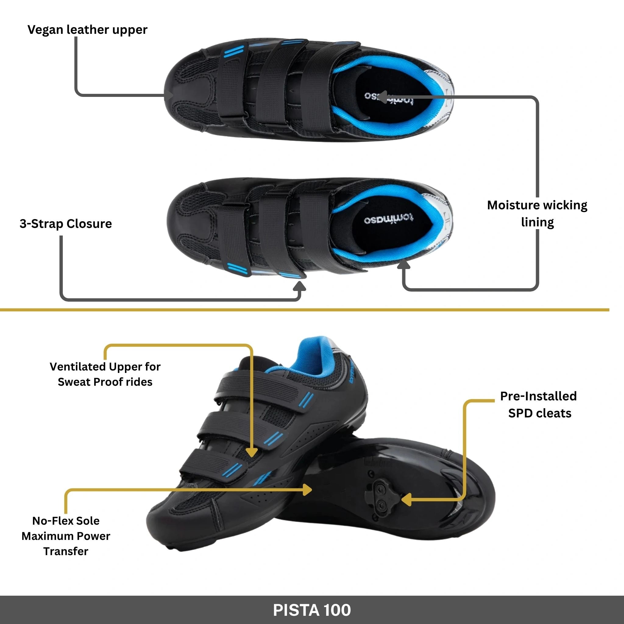 Pista 100 - Indoor Cycling / SPD Cleats Included