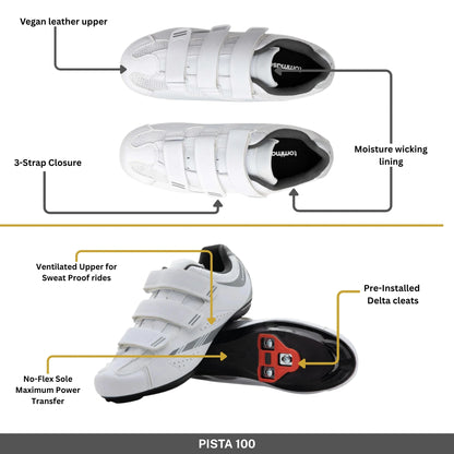 Pista 100 - Peloton Cycling Shoes - Delta Cleats Included