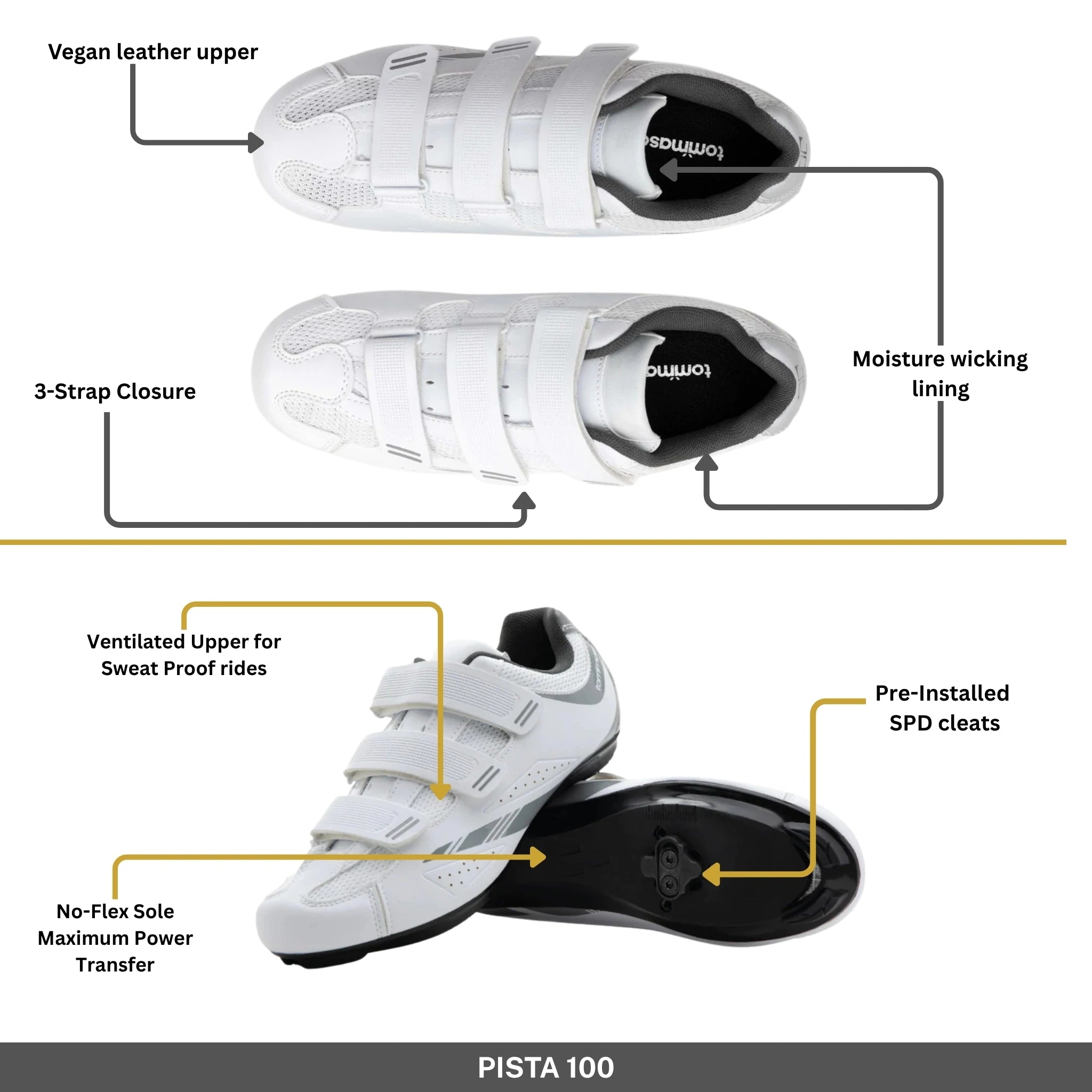 Pista 100 - Indoor Cycling / SPD Cleats Included
