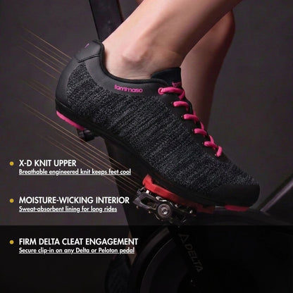 Pista Aria Knit - Peloton Cycling Shoes - Delta Cleats Included