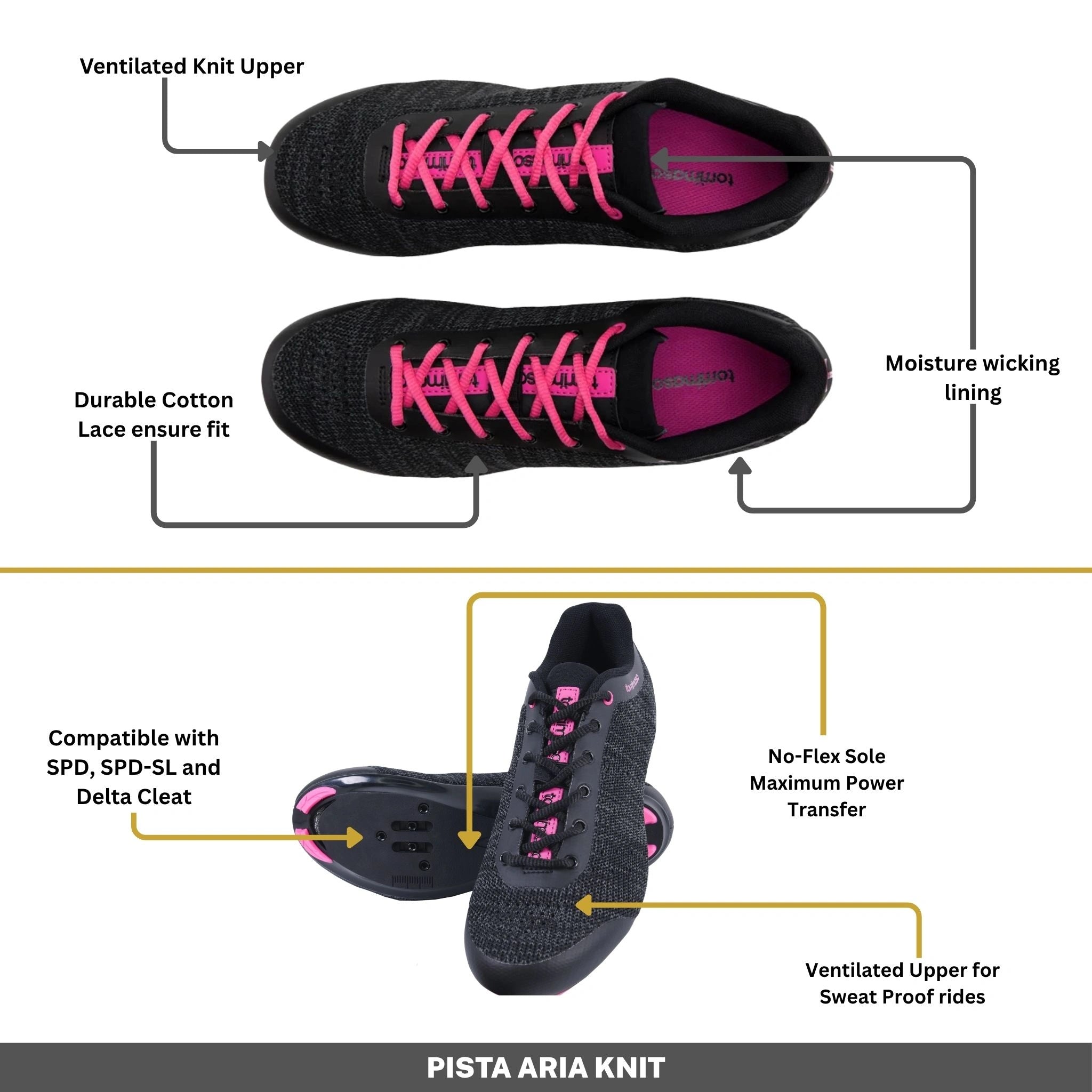 Pista Aria Knit - Road Cycling