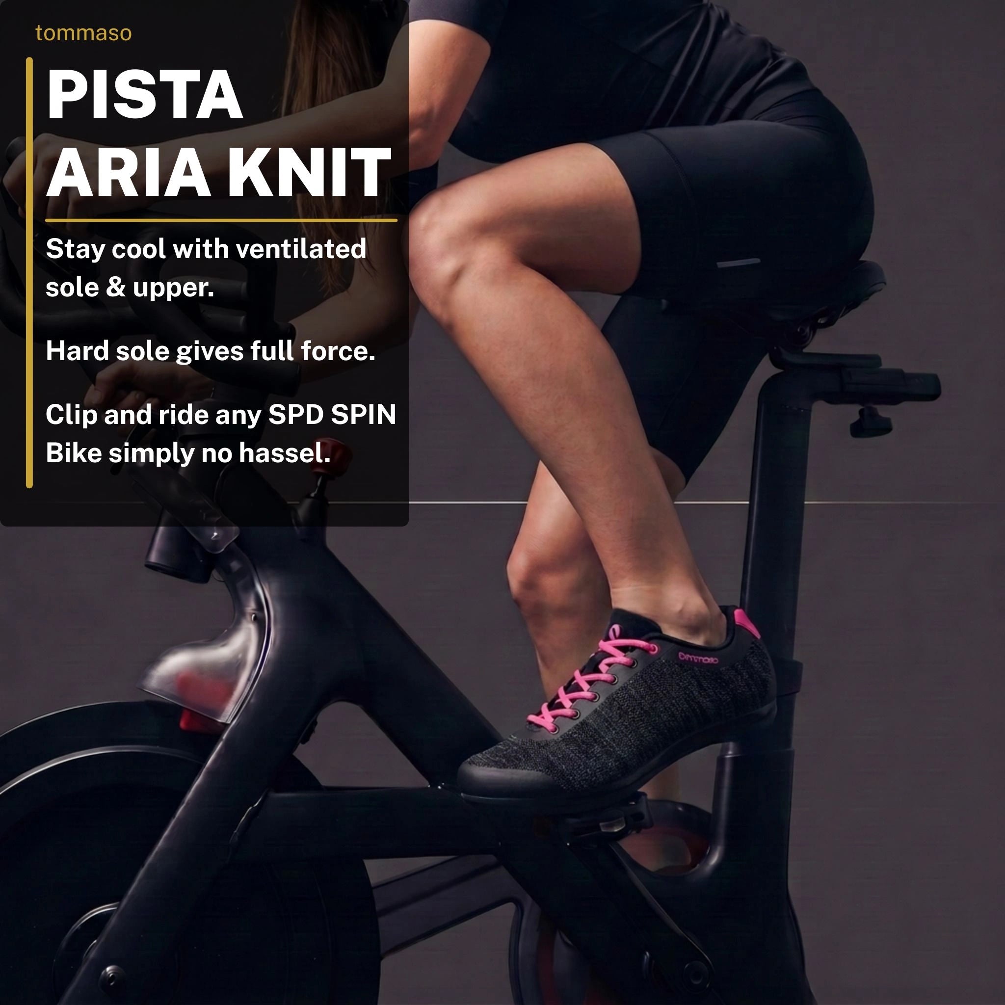 Pista Aria Knit - Indoor Cycling / SPD Cleats Included