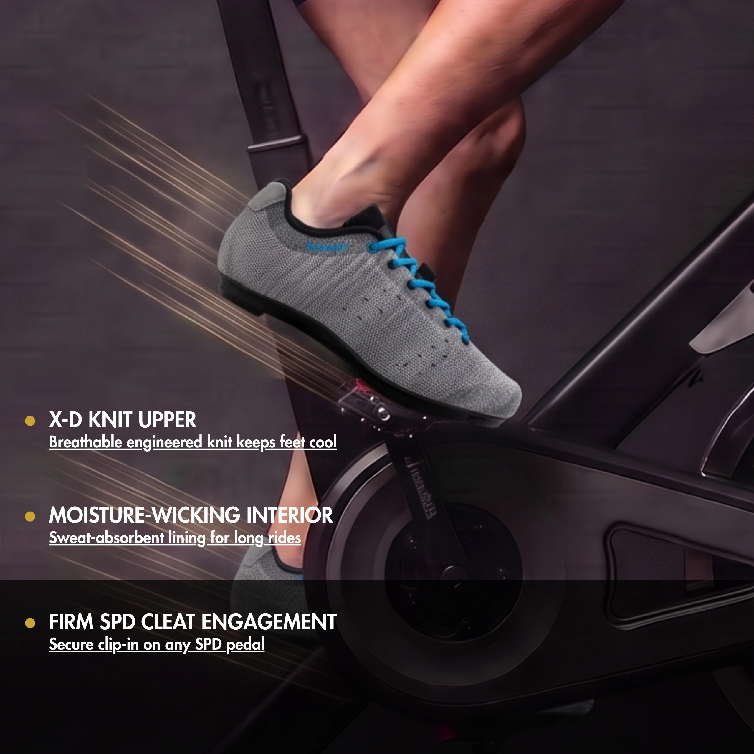 Pista Aria Knit - Indoor Cycling / SPD Cleats Included