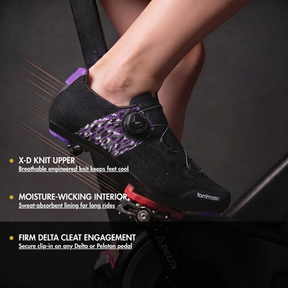 Pista Elite - Peloton Cycling Shoes - Delta Cleats Included