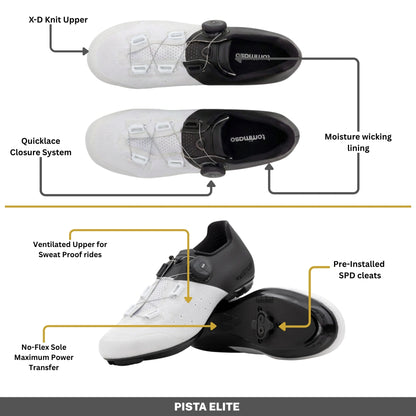 Pista Elite - Indoor Cycling / SPD Cleats Included