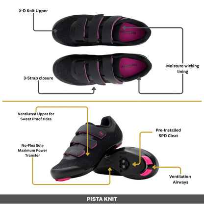 Pista Knit - Indoor Cycling / SPD Cleats Included