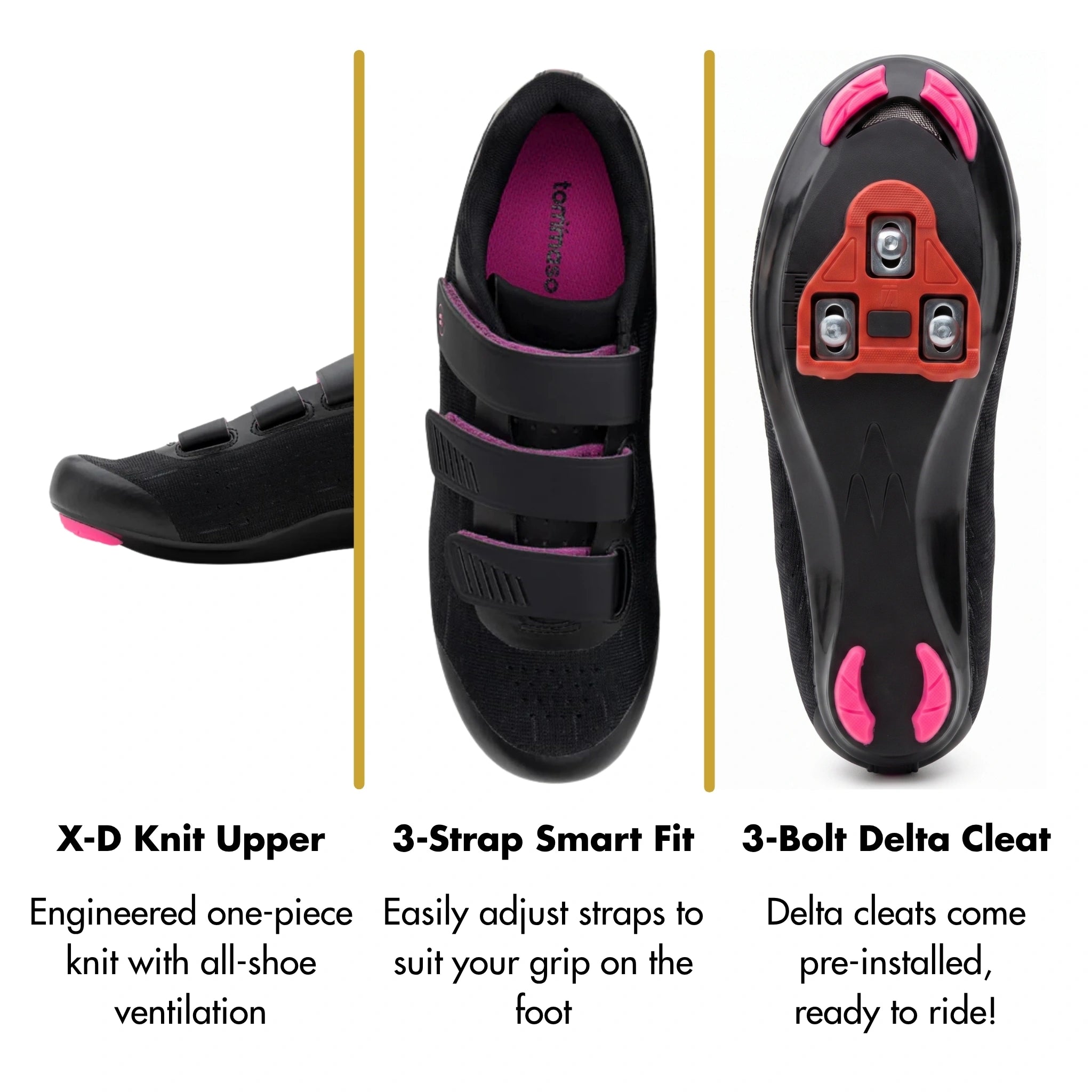 Pista Knit - Peloton Cycling Shoes - Delta Cleats Included