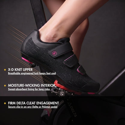 Pista Knit - Peloton Cycling Shoes - Delta Cleats Included