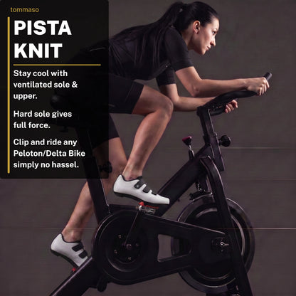 Pista Knit - Peloton Cycling Shoes - Delta Cleats Included