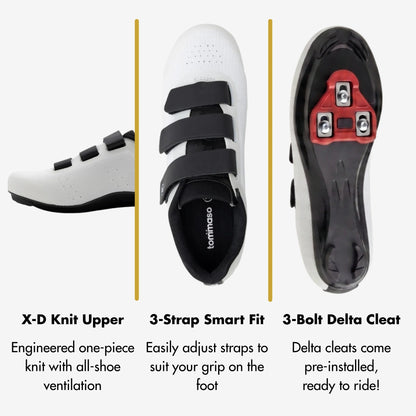 Pista Knit - Peloton Cycling Shoes - Delta Cleats Included