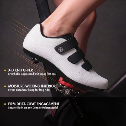 Pista Knit - Peloton Cycling Shoes - Delta Cleats Included