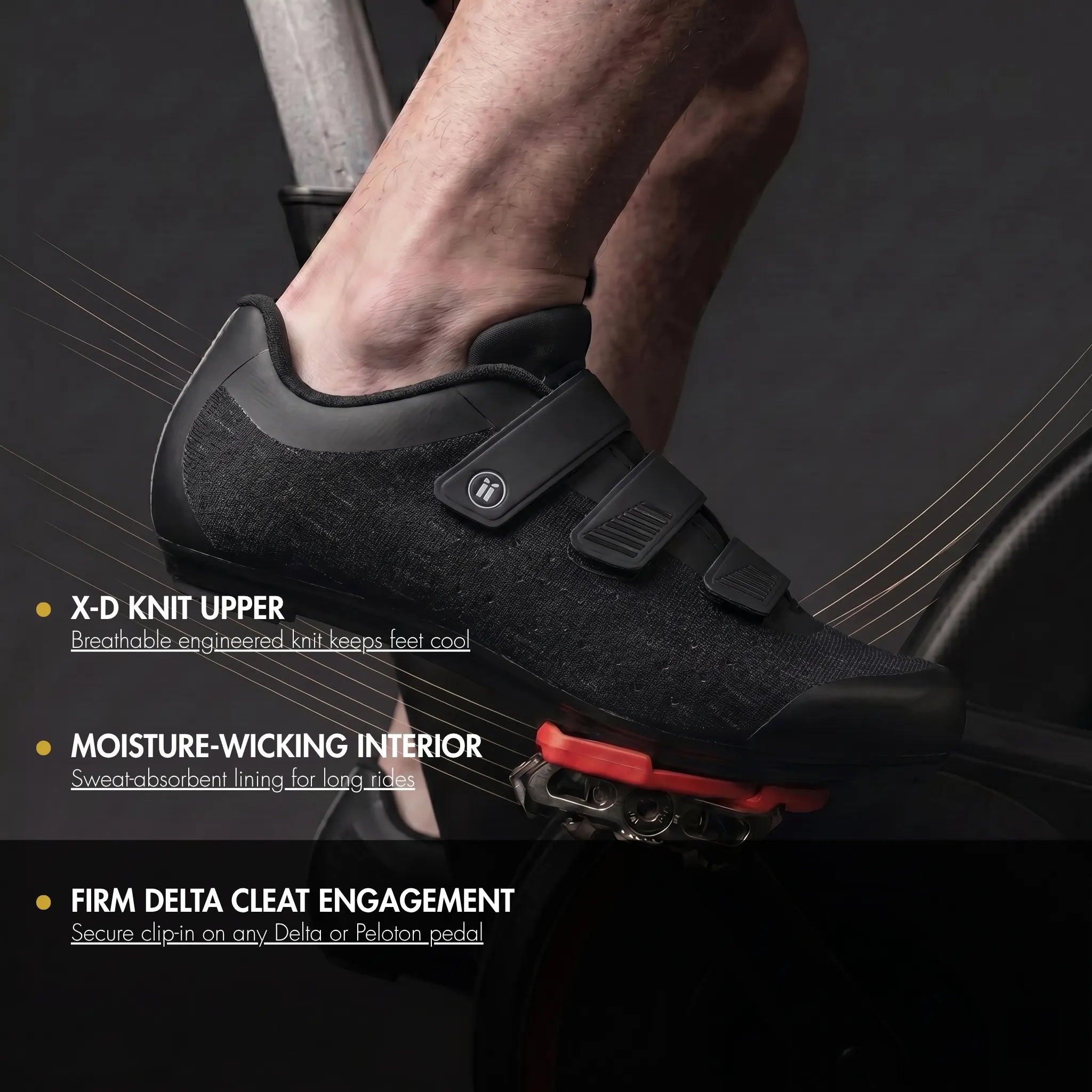 Strada 100 Knit - Peloton Cycling Shoes - Delta Cleats Included
