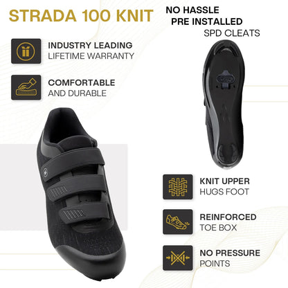 Strada 100 Knit - Indoor Cycling / SPD Cleats Included