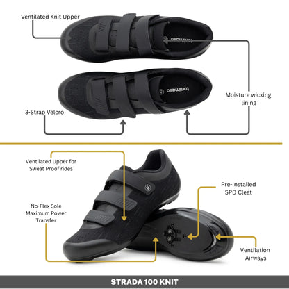 Strada 100 Knit - Indoor Cycling / SPD Cleats Included