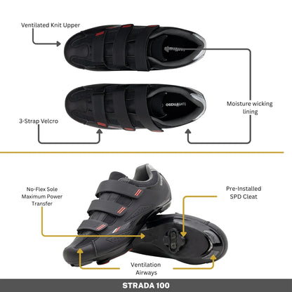 Strada 100 - Indoor Cycling/SPD Cleat Included